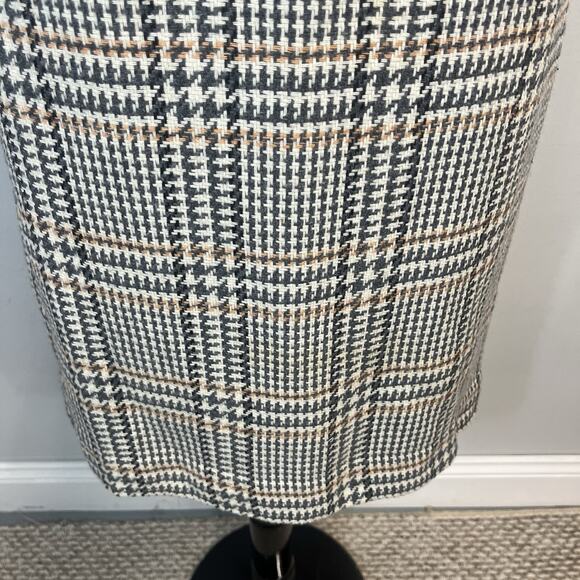 Vintage Norton McNaughton 2pc Skirt Suit sz 12 Pet Gray Brown Tweed Plaid Wool - Picture 11 of 13